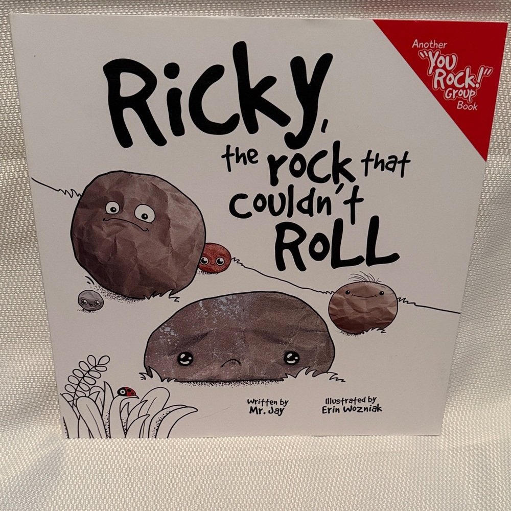 Ricky the Rock That Couldnt Roll Mr Jay Hardcover Childrens Book 9780578198033